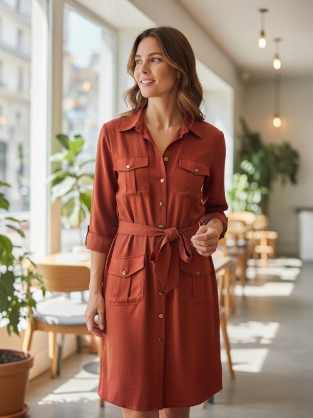 M&Co. Button Down Dress UK 16 NWT